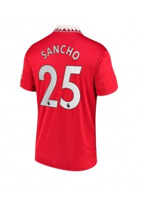 Manchester United Jadon Sancho #25 Fotballdrakt Hjemme Klær 2022-23 Korte ermer